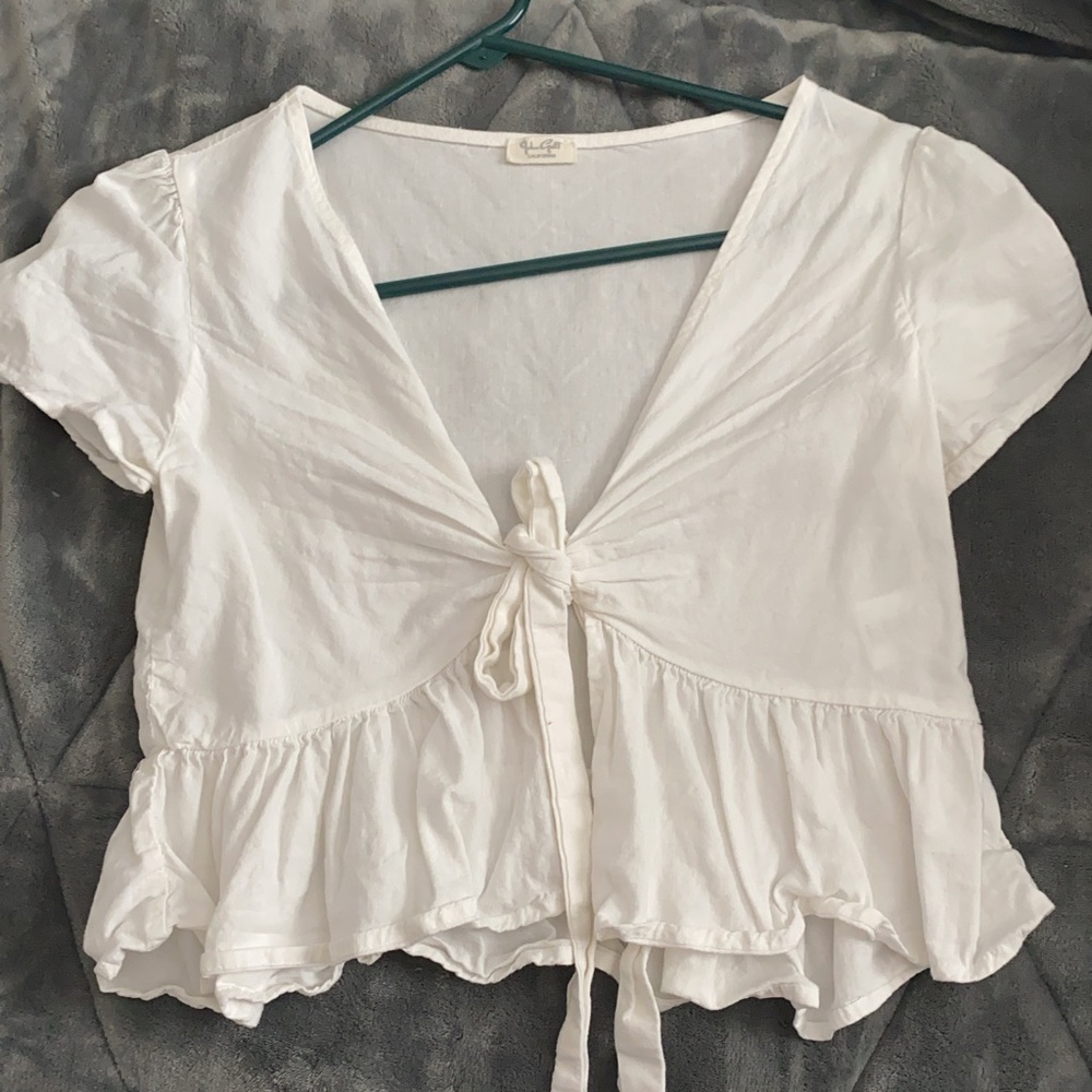 Pacsun White tie top